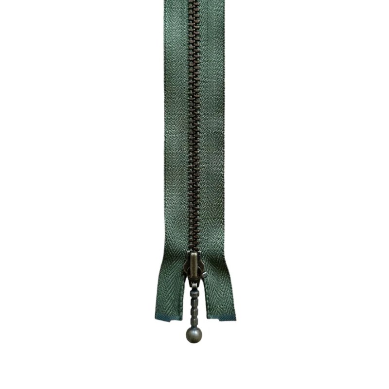 YKK Delbar Lynlås Antik Messing 6 mm 45 cm